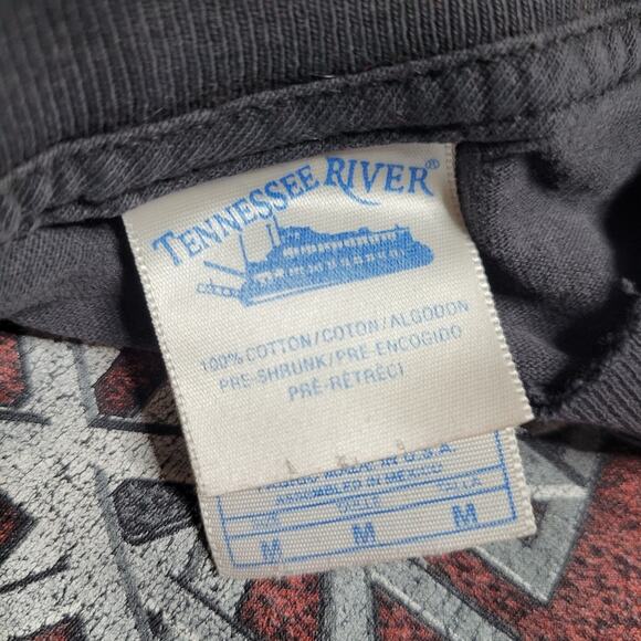 Y2K Vintage Disturbed Thrashed Band T-Shirt - Tennessee River Tag, 19x23 - Picture 8 of 8